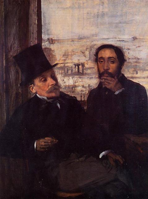Self Portrait with Evariste de Valernes - circa - Musee d'Orsay (France)