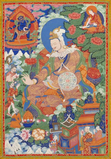 清人善巴拉王菩萨像轴