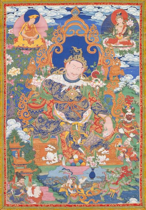 清人善巴拉王菩萨像轴