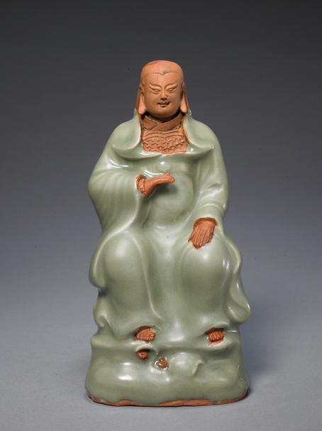 龙泉窑青釉真武像