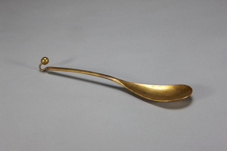 光绪款银镀金匙