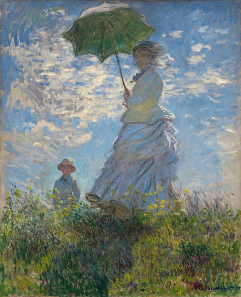 The Walk, Woman with a Parasol, 1875