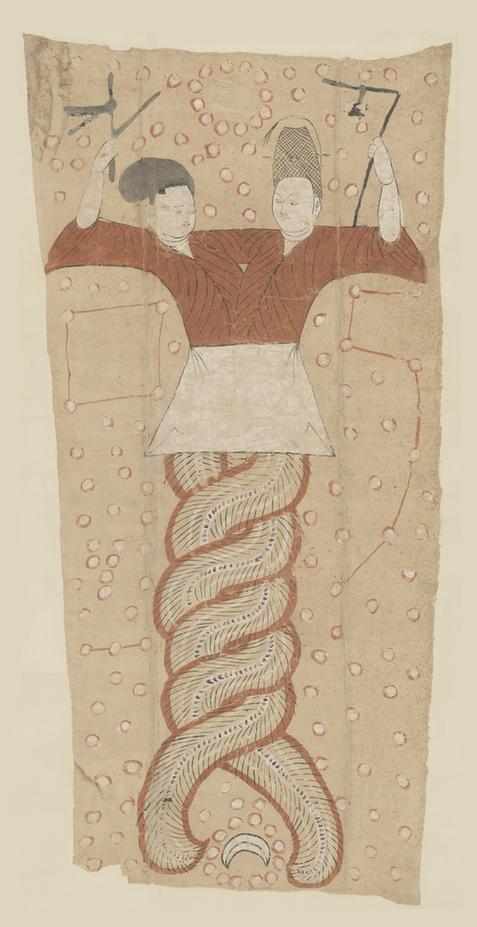 唐人伏羲女娲像单页