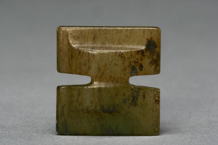 紫沁青玉工字形佩