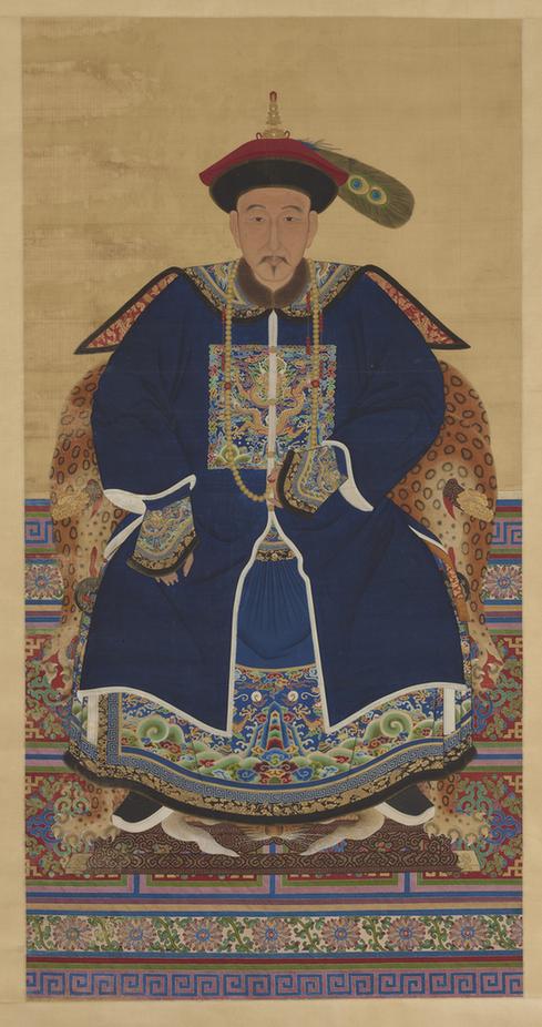 历代帝王贵妃大臣朝服像(李荣保像)