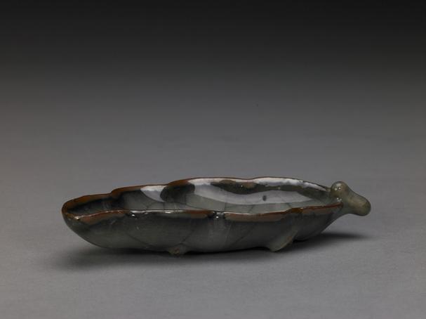 仿官釉楸叶式洗