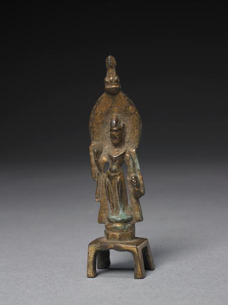 铜鎏金菩萨立像