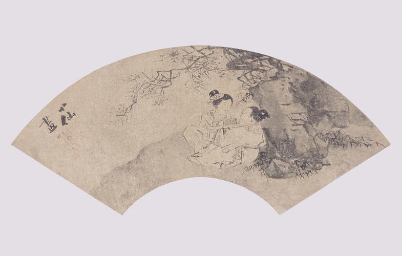 仕女扇页
