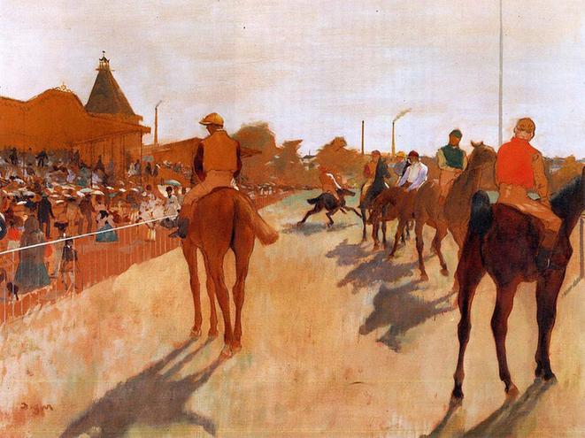 Racehorses before the Stands - - - Musee d'Orsay (France)