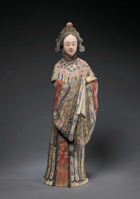 泥人张塑八仙何仙姑像