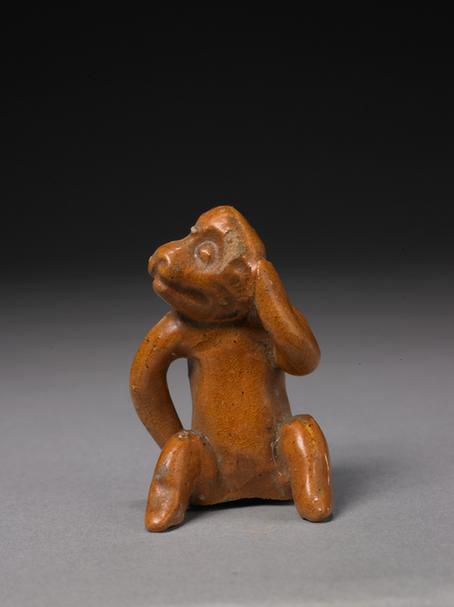 邛窑黄釉猴