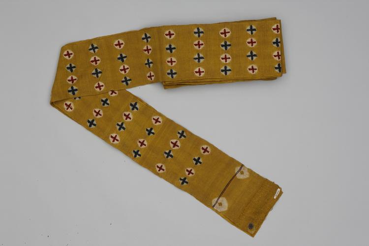 黄色十字纹氆氇