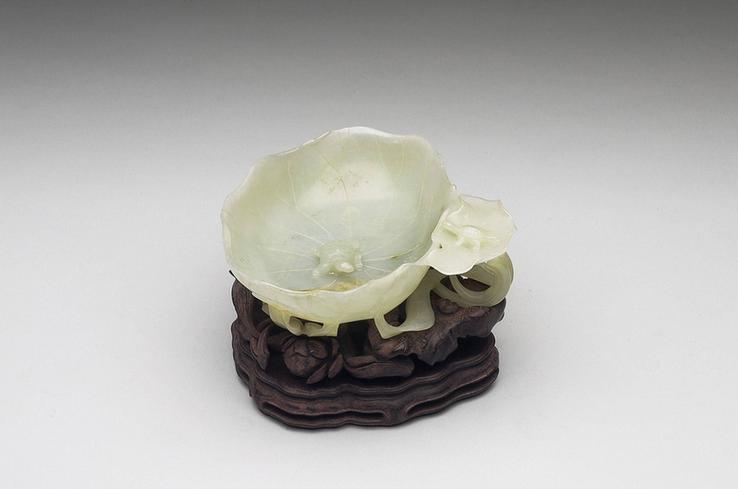 青玉龟游荷叶洗