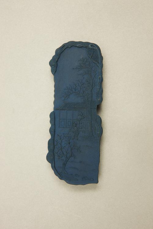 御制月令七十二候诗色墨-闭塞而成冬蓝墨