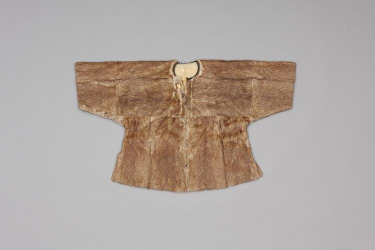 扫雪貂皮面珍珠毛皮里马褂