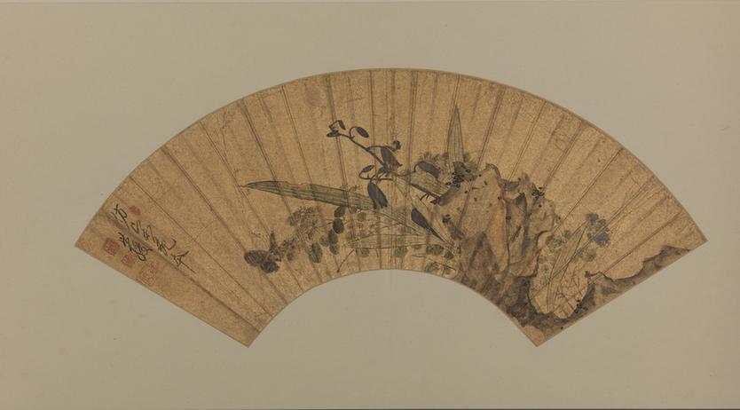 花蝶扇面