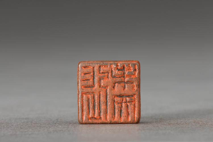 “张未央”虫纹两面铜印