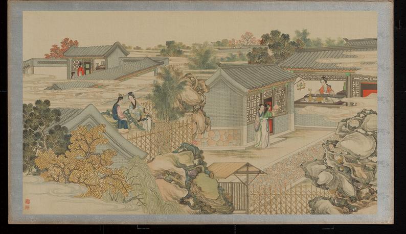 感秋深抚琴悲往事