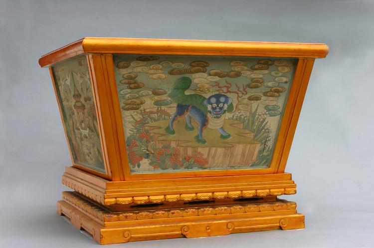 木彩画中和韶乐柷