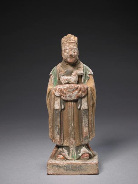 陶画彩十二辰狗俑