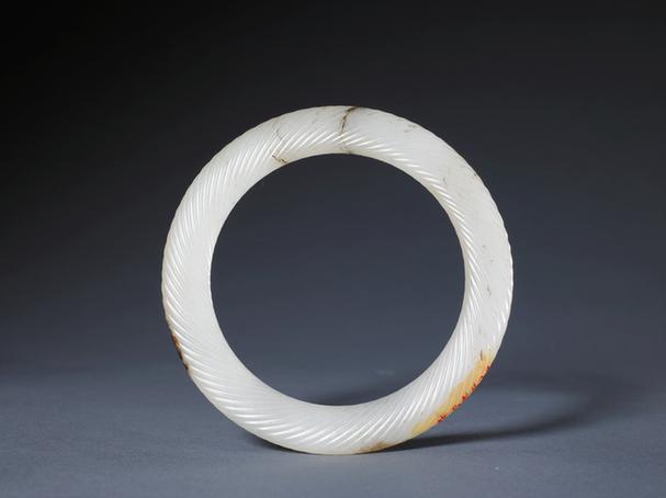 白玉绳纹环