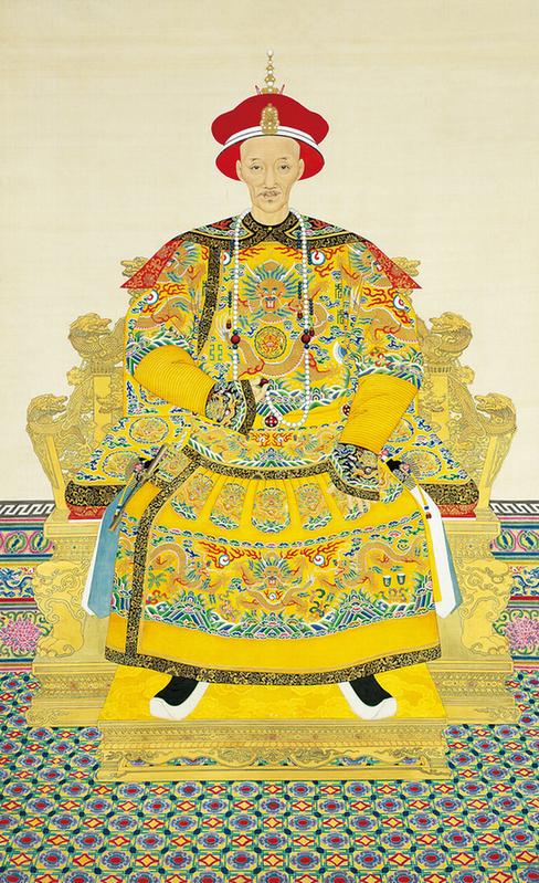 道光帝朝服像轴