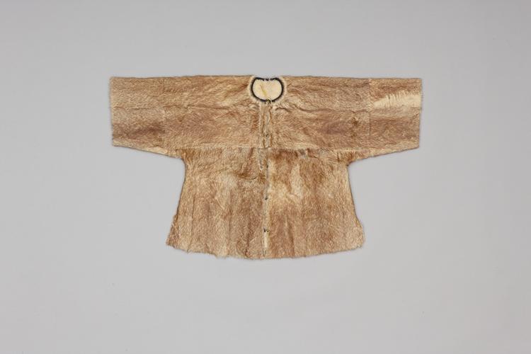 扫雪貂皮面羊皮里马褂