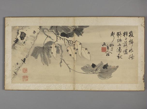 后祺指画花鸟册