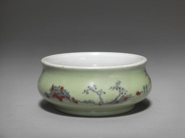 釉里三色小炉