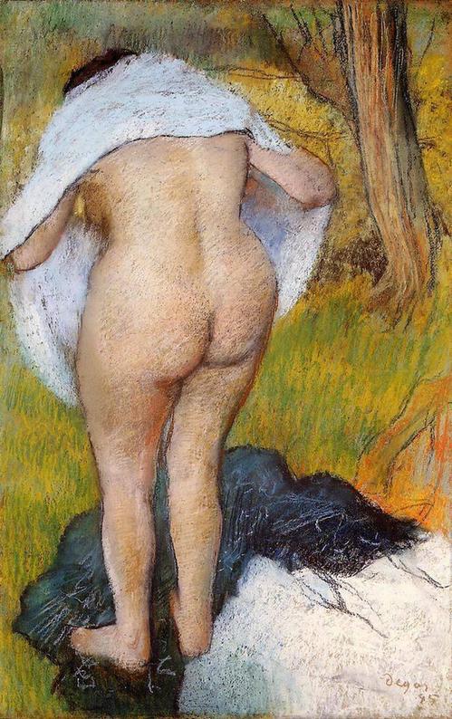 Nude Woman Pulling on Her Clothes - - National Gallery of Art - Washington (USA)