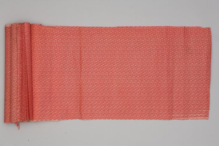 红色小碎花纹洋布