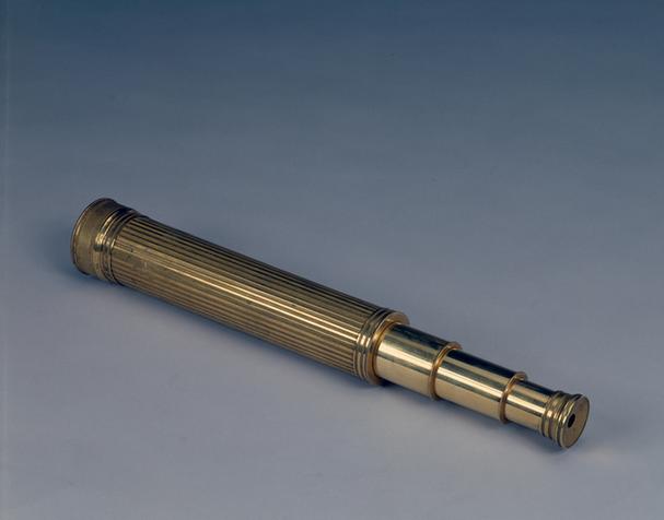 铜镀金条纹望远镜