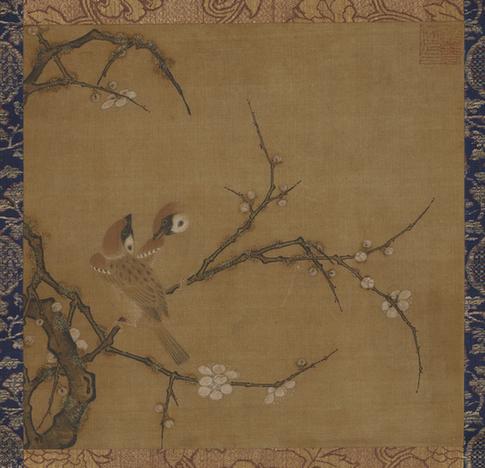 梅花双雀图