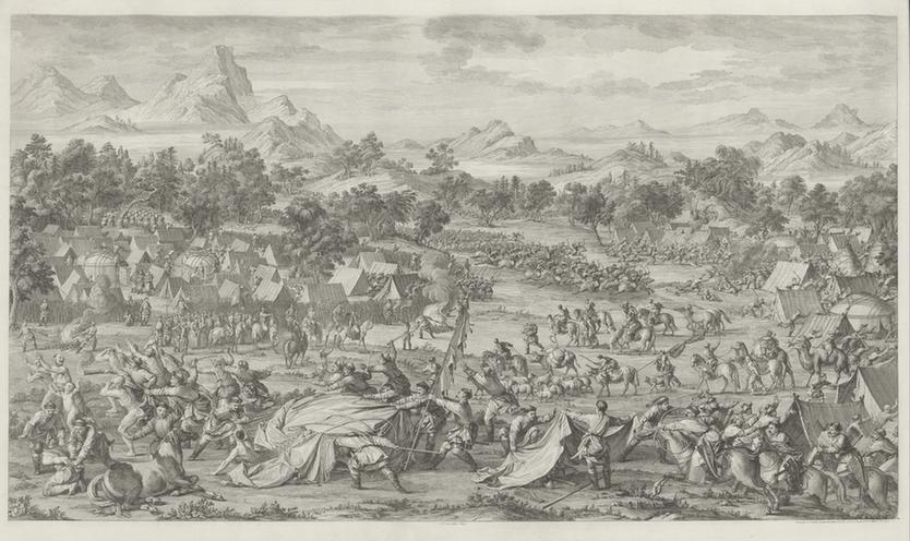 平定西域战图页