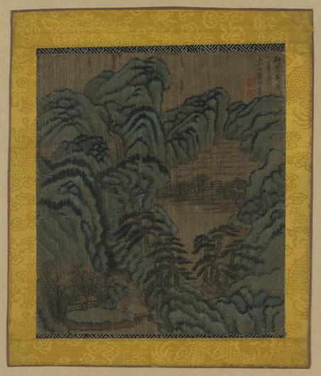 摹范华原笔意图立轴