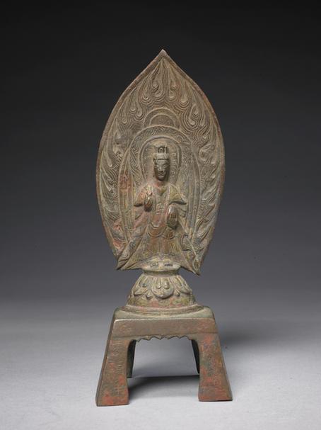 铜观世音菩萨立像