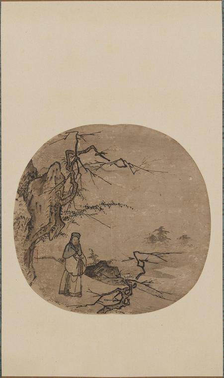 日本· 高士观梅图