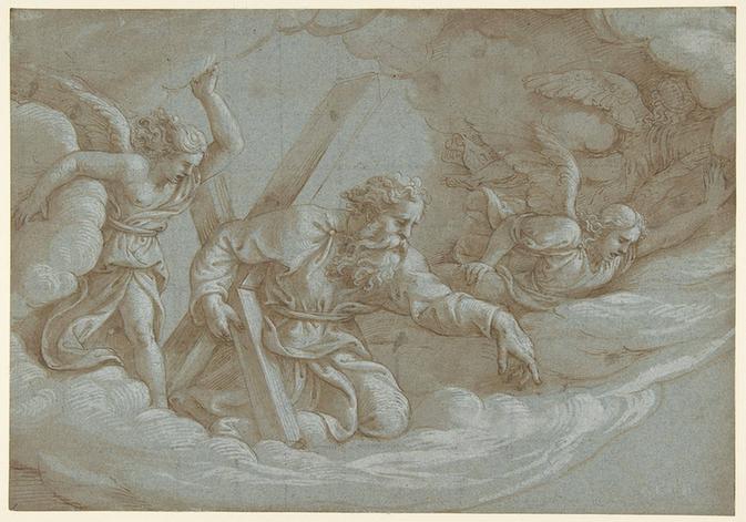 Giulio Romano--Apparition of Saint Andrew in Glory