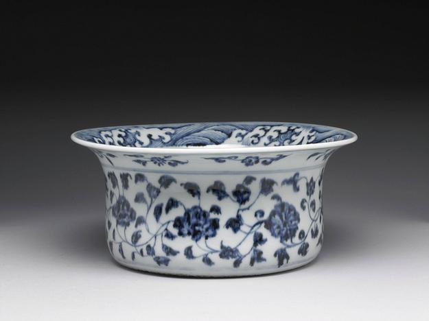 青花花卉纹洗