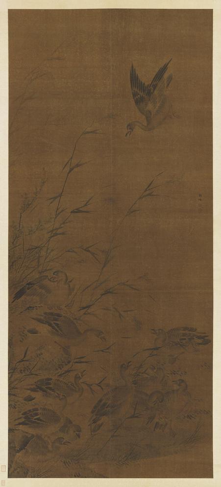 芦雁图轴