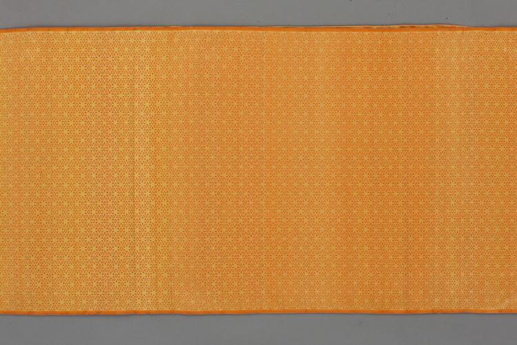 黄色地六角纹锦