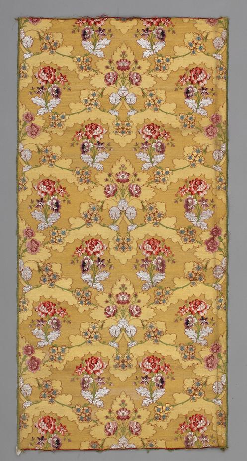 彩色洋花纹金宝地锦