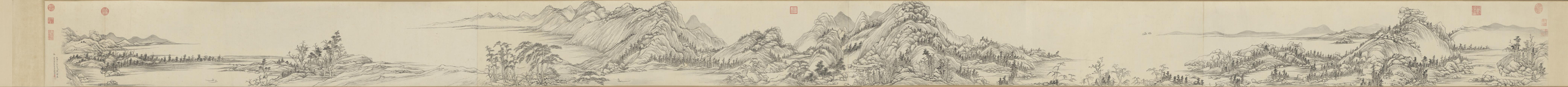 仿黄公望富春山图卷