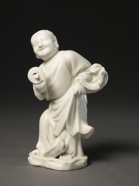 德化窑白釉刘海戏蟾像