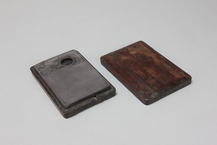 端石雕葫芦池长方砚