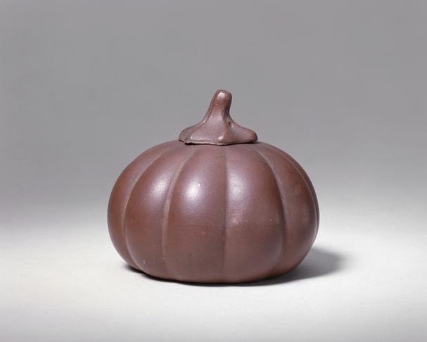 宜兴窑紫砂南瓜式水丞