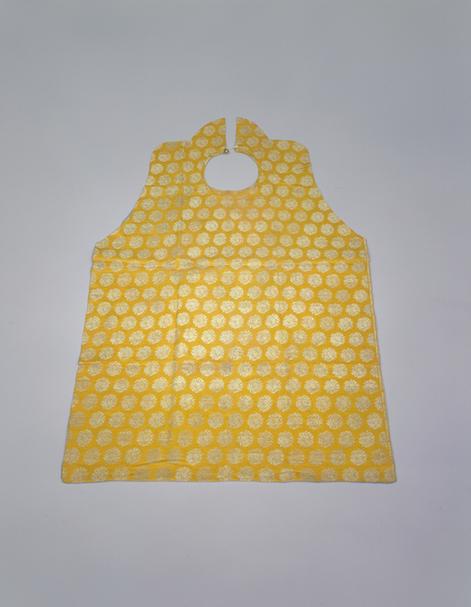 黄色织金回回锦缎怀挡