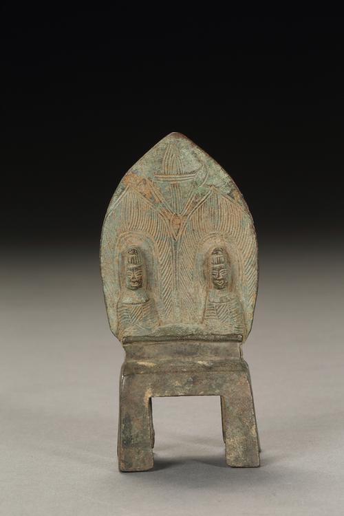 铜刘氏造二佛并坐像