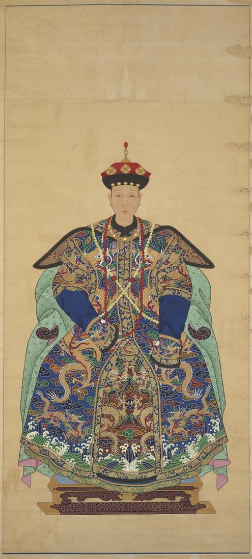 历代帝王贵妃大臣朝服像(孝圣宪皇后)