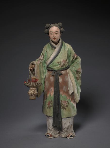 泥人张塑八仙蓝采和像